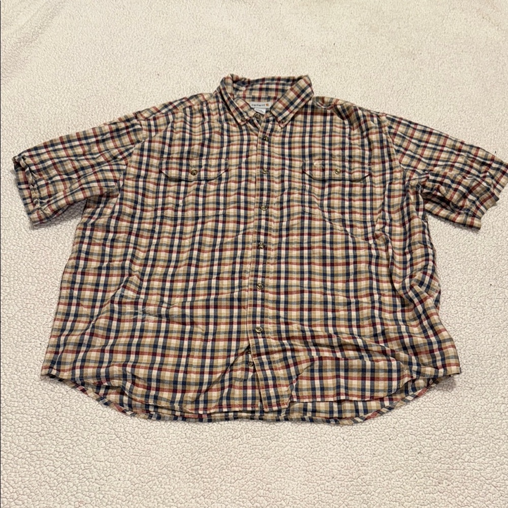 Carhartt Casual Button Down Shirt Lightweight Cotton